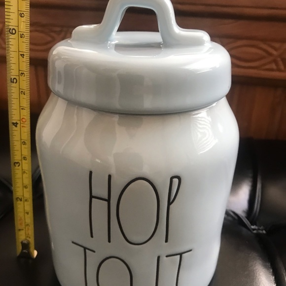 Rae Dunn “Hop to It” Baby Blue Canister NWT - Picture 4 of 4